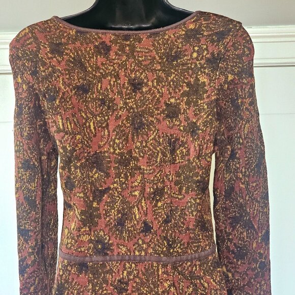 Peruvian Connection Jacquard Sweater Knit Body Con Womens Dress SMALL - Picture 7 of 14